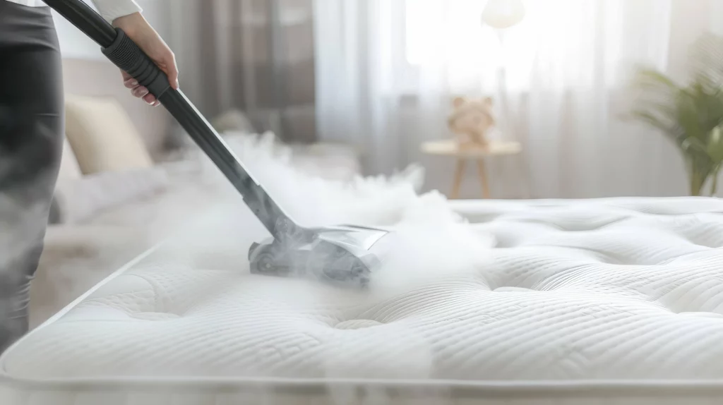 Photo de désinfection d'un matelas